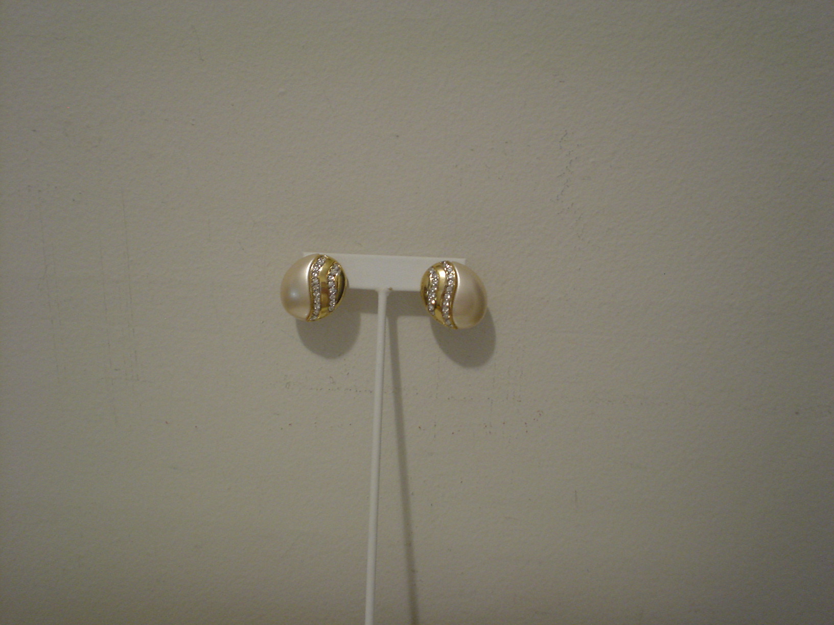 Kenneth Lane faux pearl earrings